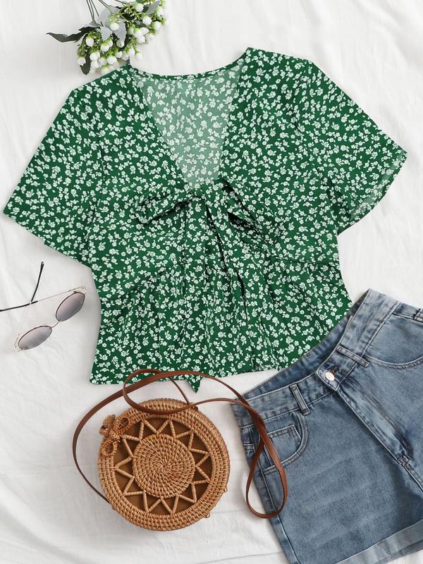 Althea|  Casual Summer V-Neck Flowy Top