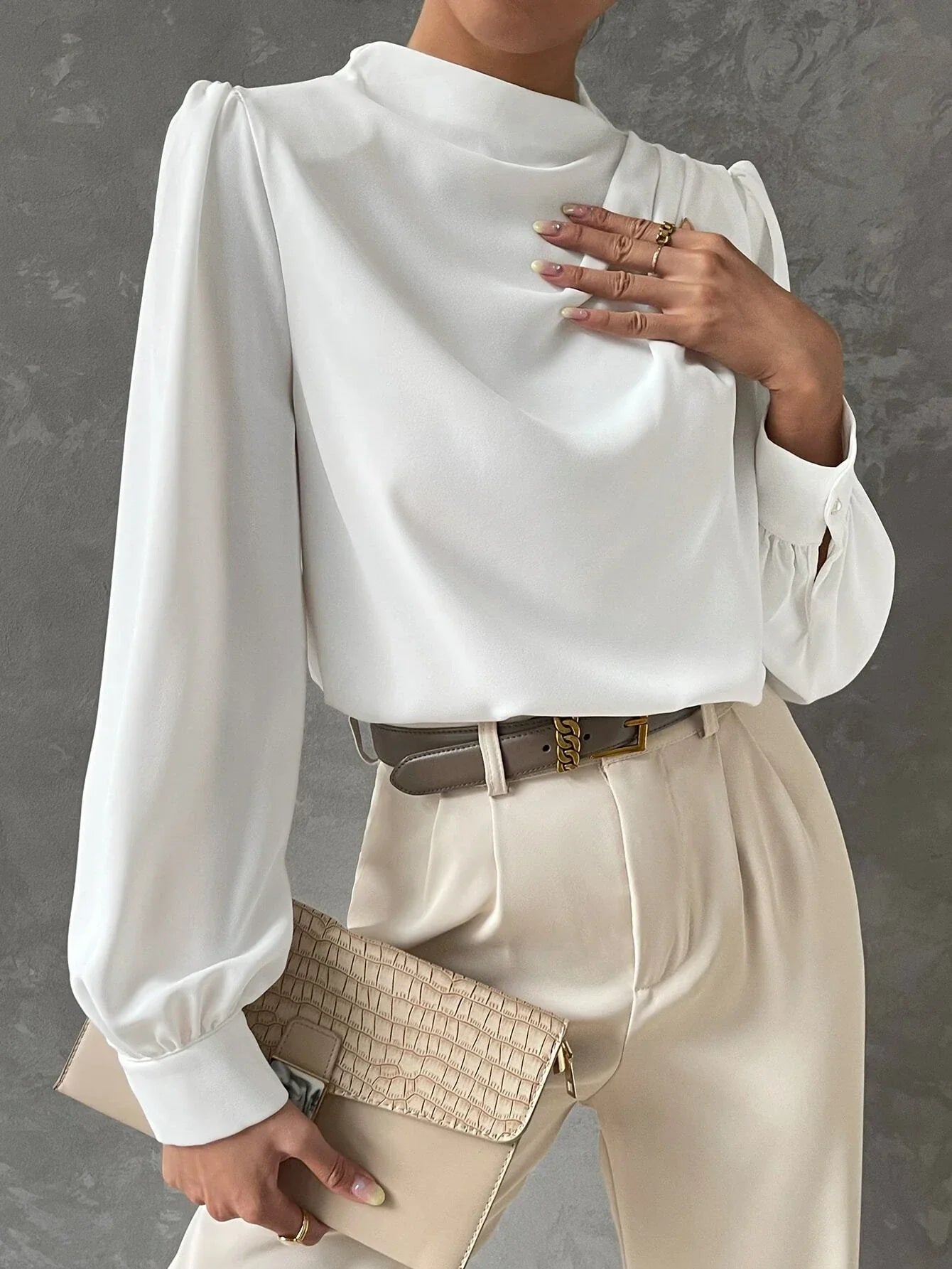 Marisol | Stylish Bishop Sleeve Blouse for Women