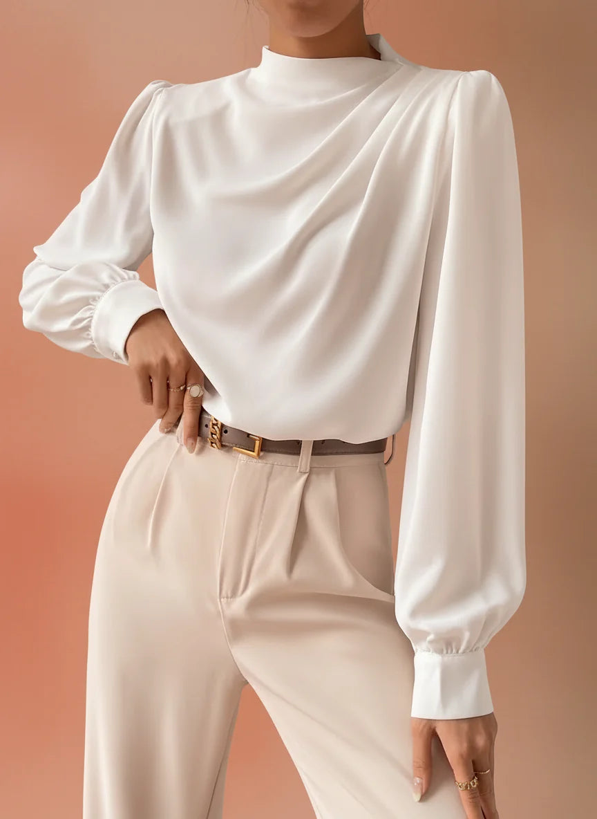 Marisol | Stylish Bishop Sleeve Blouse for Women