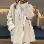 Kiandra | Knitted Wool-look Cardigan With Pockets