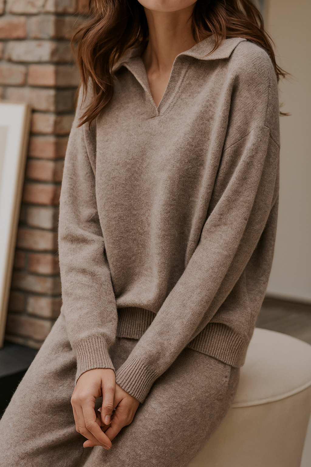 Nerissa | Polo Knit Set