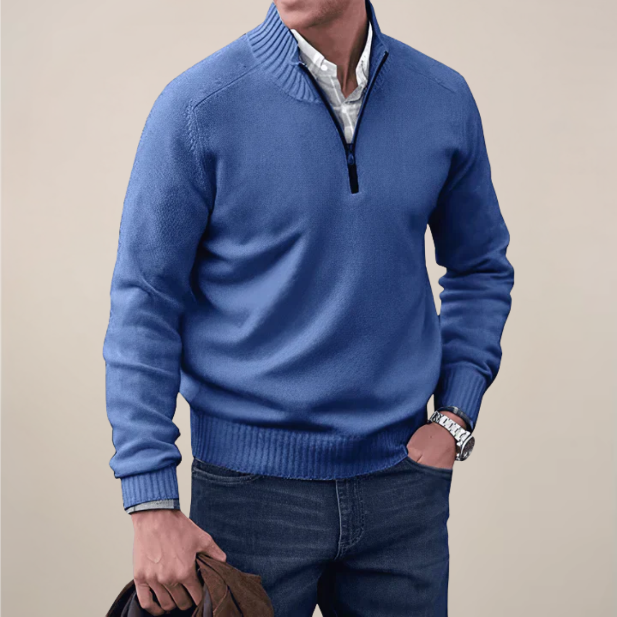 Wilm | Men’s Spring Half-Zipped Knit Sweater
