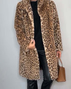 Abigail | Leopard Long Soft Jacket
