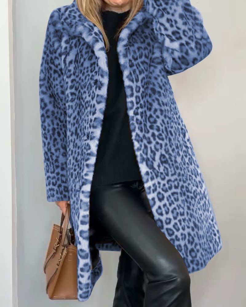 Abigail | Leopard Long Soft Jacket