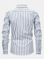 Julian | Long Sleeved Striped Shirt With Button