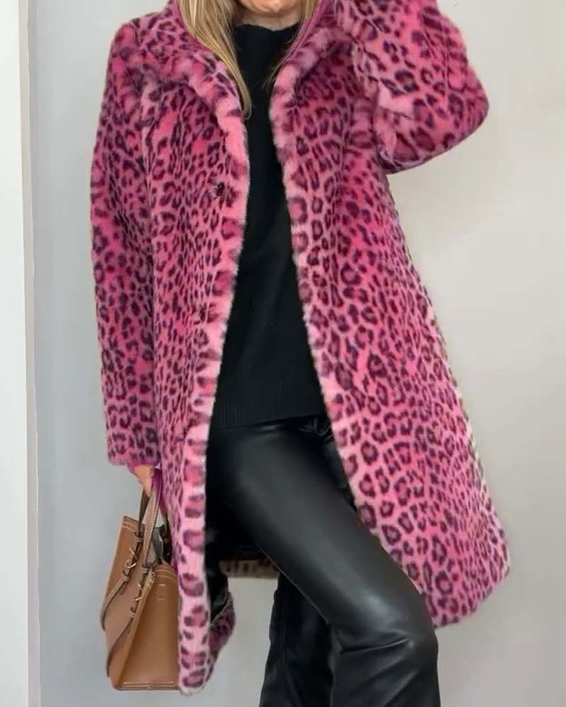 Abigail | Leopard Long Soft Jacket
