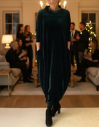 Wintera | Plush Velvet Dress with Pockets