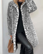 Abigail | Leopard Long Soft Jacket