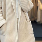 Kiandra | Knitted Wool-look Cardigan With Pockets