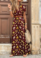 BRIANE | EFFORTLESS GRACE IN A PAISLEY MAXI DRESS