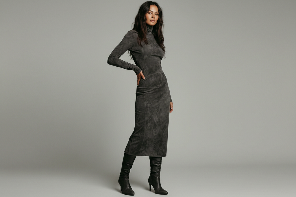 Onelia | Elegant Terracotta Dress.