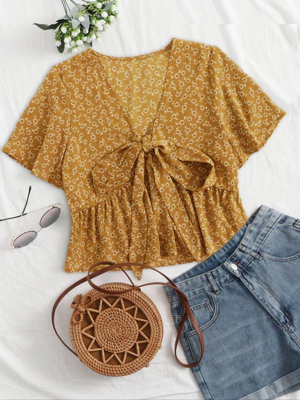 Althea|  Casual Summer V-Neck Flowy Top