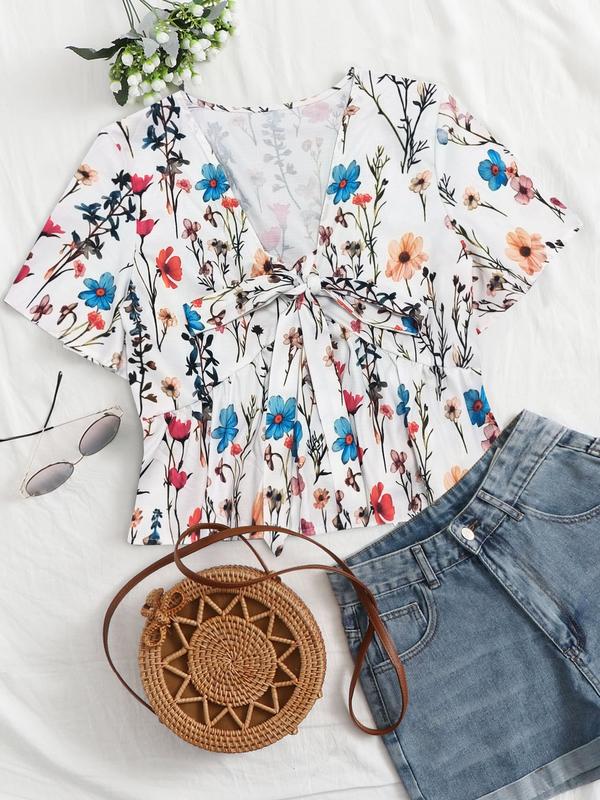 Althea|  Casual Summer V-Neck Flowy Top