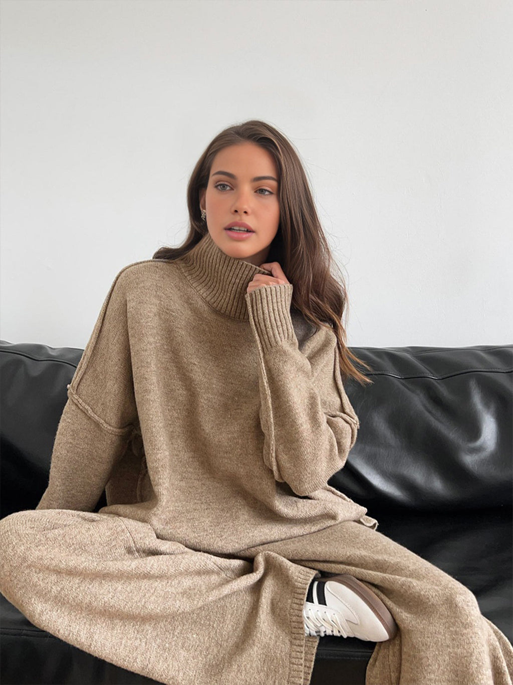 Lena | Soft Knit Turtleneck Lounge Set