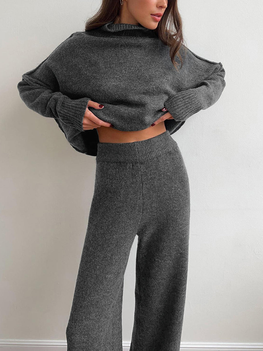 Lena | Soft Knit Turtleneck Lounge Set