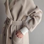 Evely | Elegant Wool-Like Trench Coat for Women
