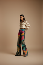 Soi | Stylish Wide-Leg Graphic Pants