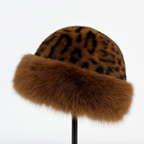 Calista | Leopard Print Faux Fur Hat