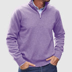 Luca | Italian cashmere-look sweater for men with zipper.
