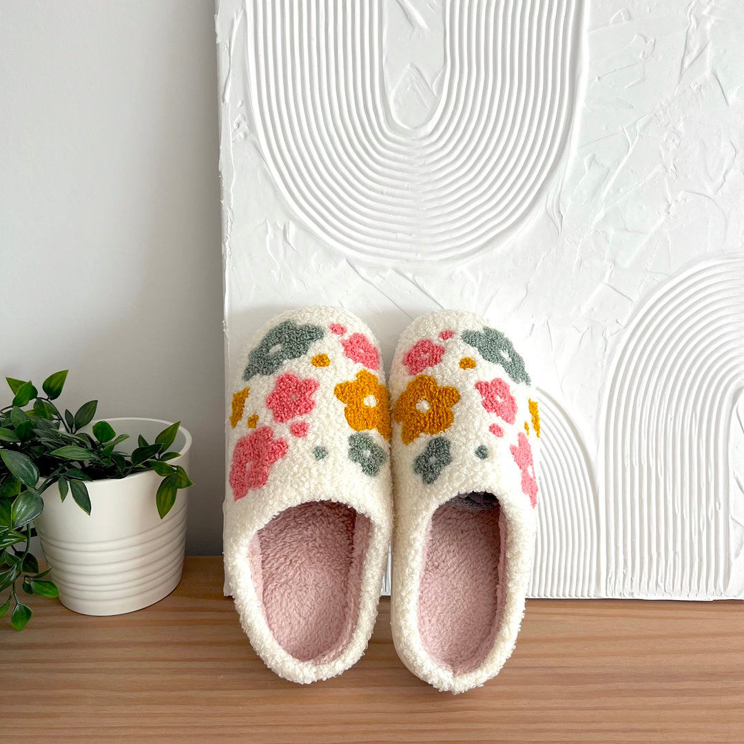 Ethel | Floral Comfort Slippers for Women