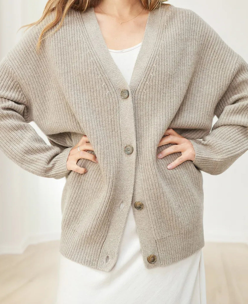 Eve | Women’s Winter Knit Casual Button Up  Cardigan