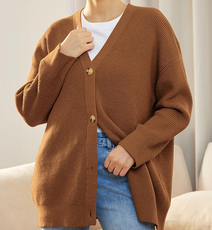 Eve | Women’s Winter Knit Casual Button Up  Cardigan