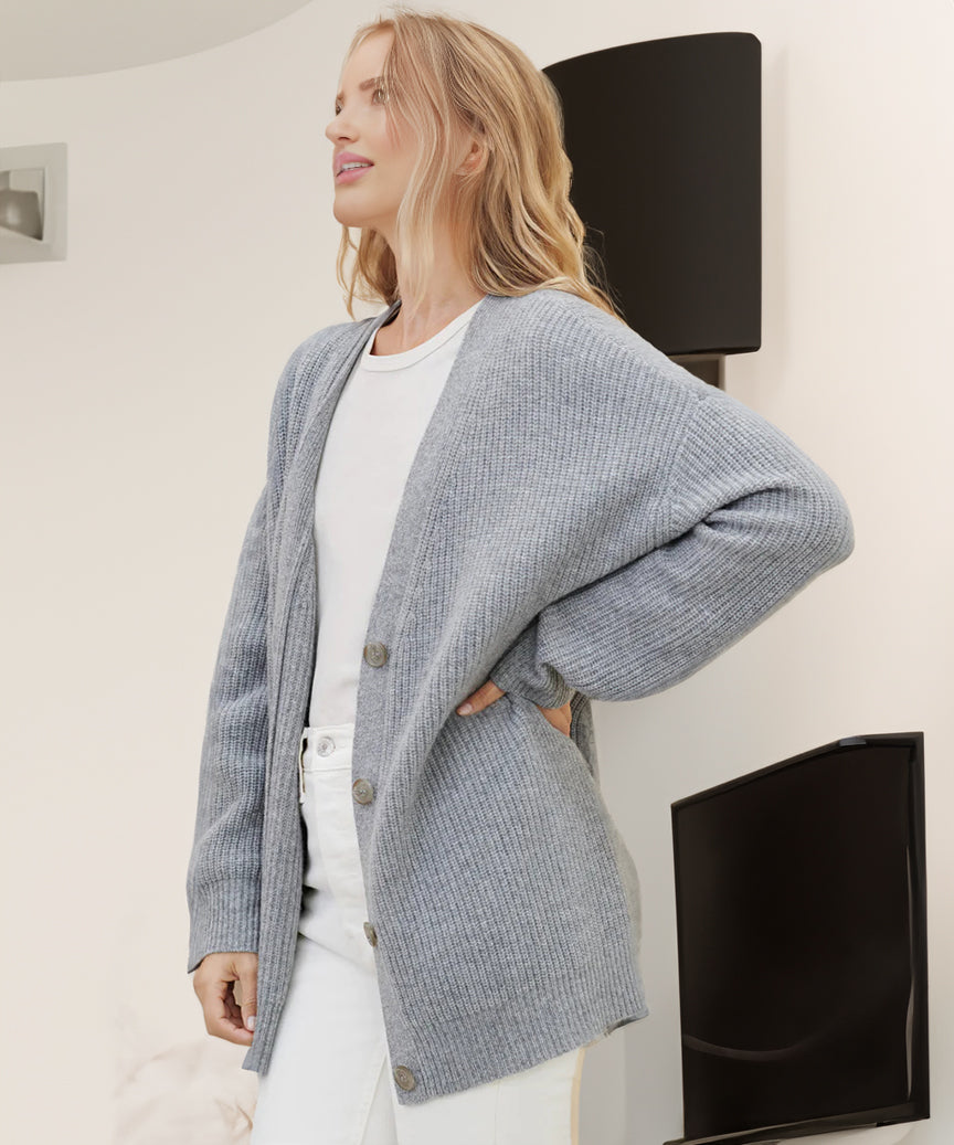 Eve | Women’s Winter Knit Casual Button Up  Cardigan