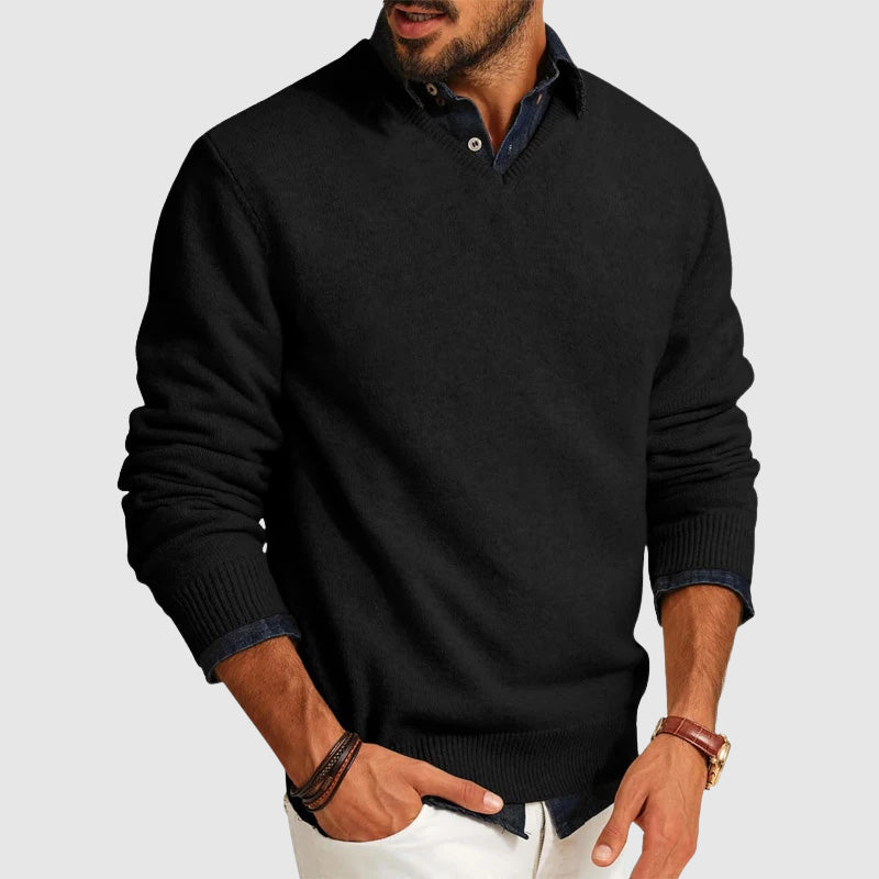 Benny | Lightweight Everyday V-Neck Men's Sweater