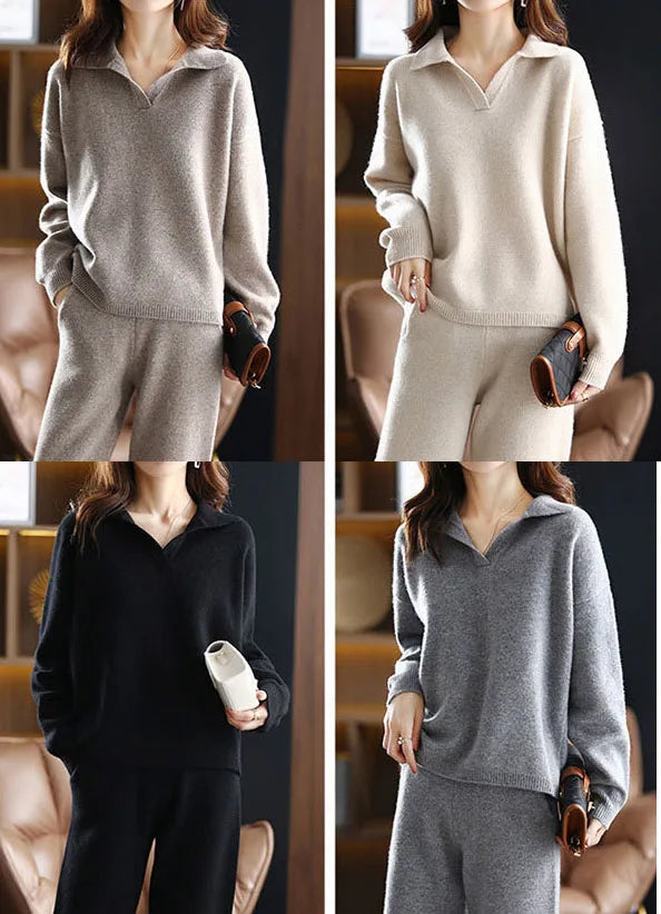 Nerissa | Polo Knit Set