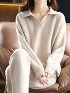 Nerissa | Polo Knit Set