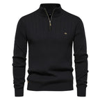 Aloïs | Men's winter sweater with zipped neck and optimal warmth