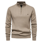 Aloïs | Men's winter sweater with zipped neck and optimal warmth