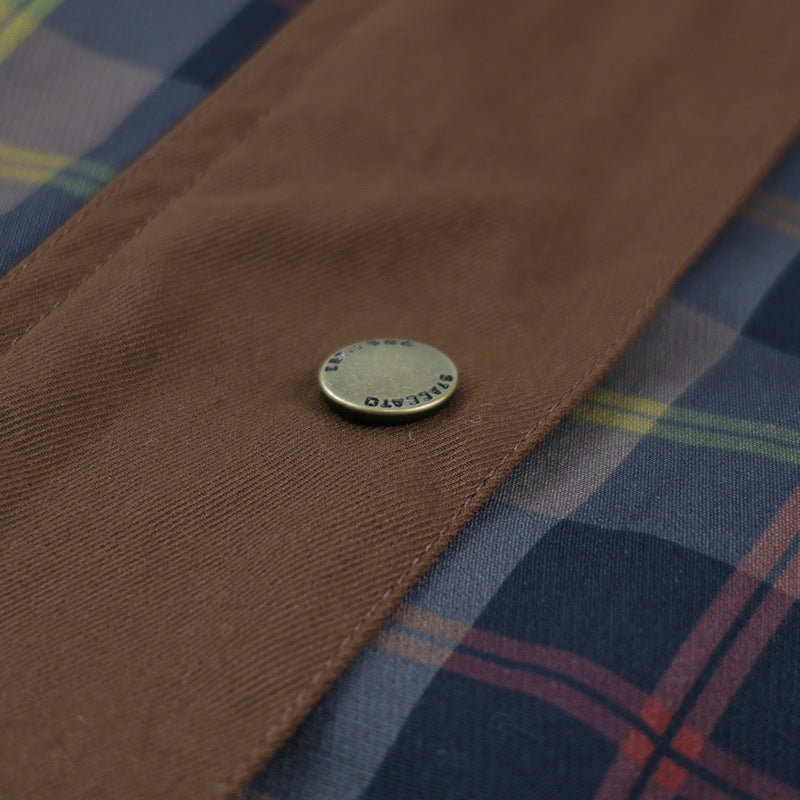 Jessy | Warm Checked Jacket Women with Soft Faux Fur Collar