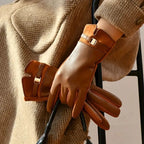 Cina | Waterproof leather gloves for winter