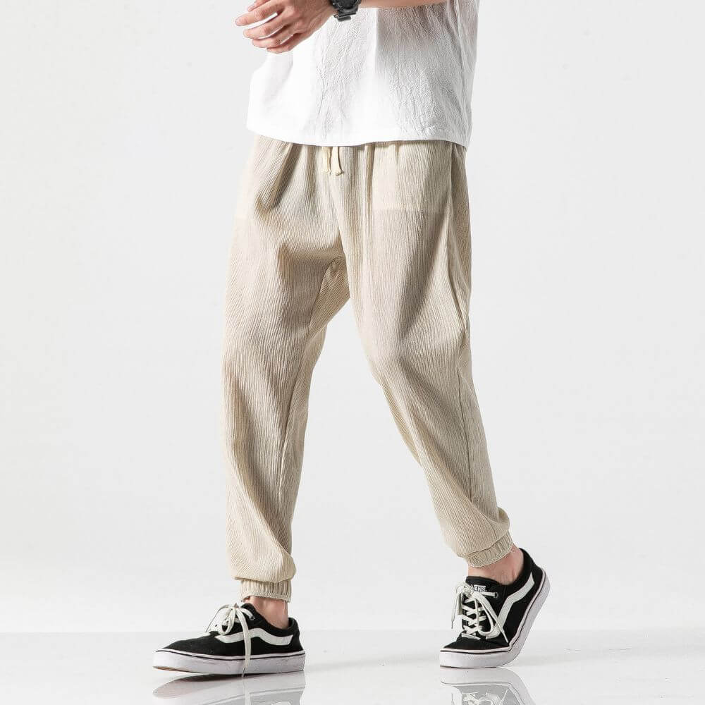 Demy | Lightweight men's comfort pants made of cotton and linen