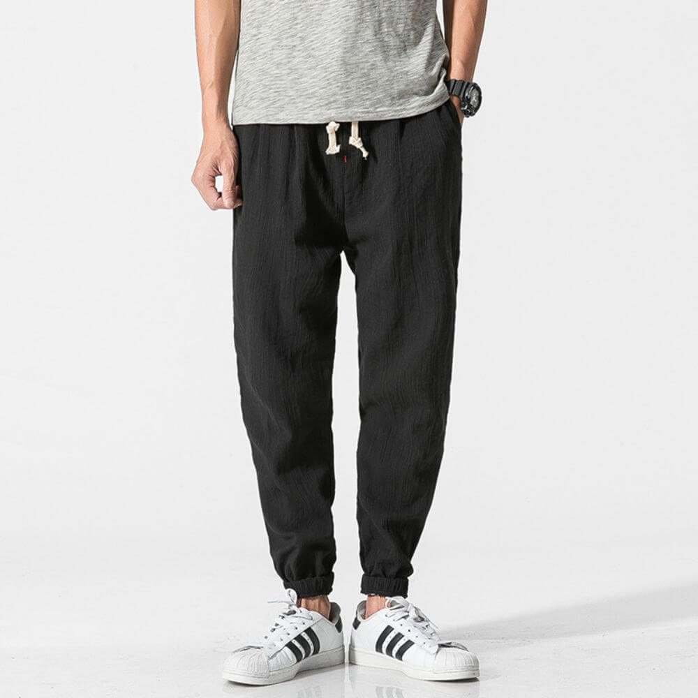 Demy | Lightweight men's comfort pants made of cotton and linen