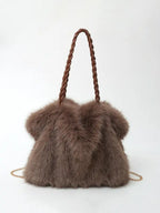 Beth | Plush Velvet Shoulder Tote