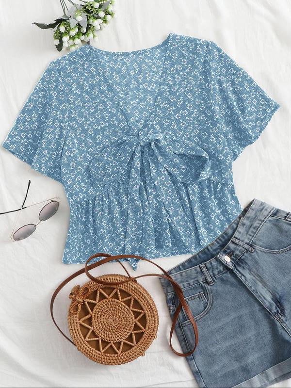 Althea|  Casual Summer V-Neck Flowy Top