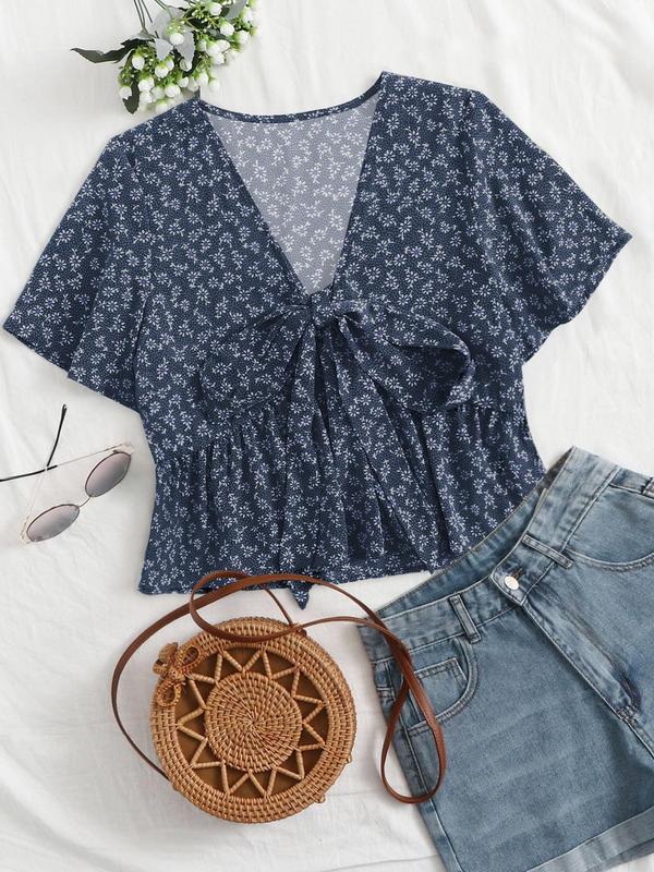 Althea|  Casual Summer V-Neck Flowy Top