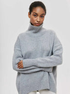 Ciara | Oversized Ribbed Turtleneck Sweater for Women