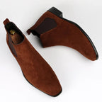 Max | Elegant suede-look boots for men.