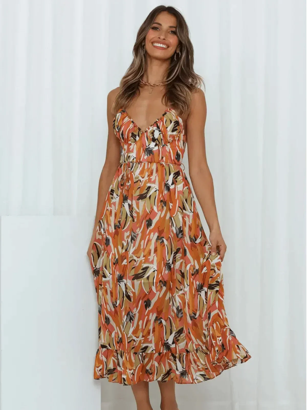 Zilly | Colorful Midi Gown