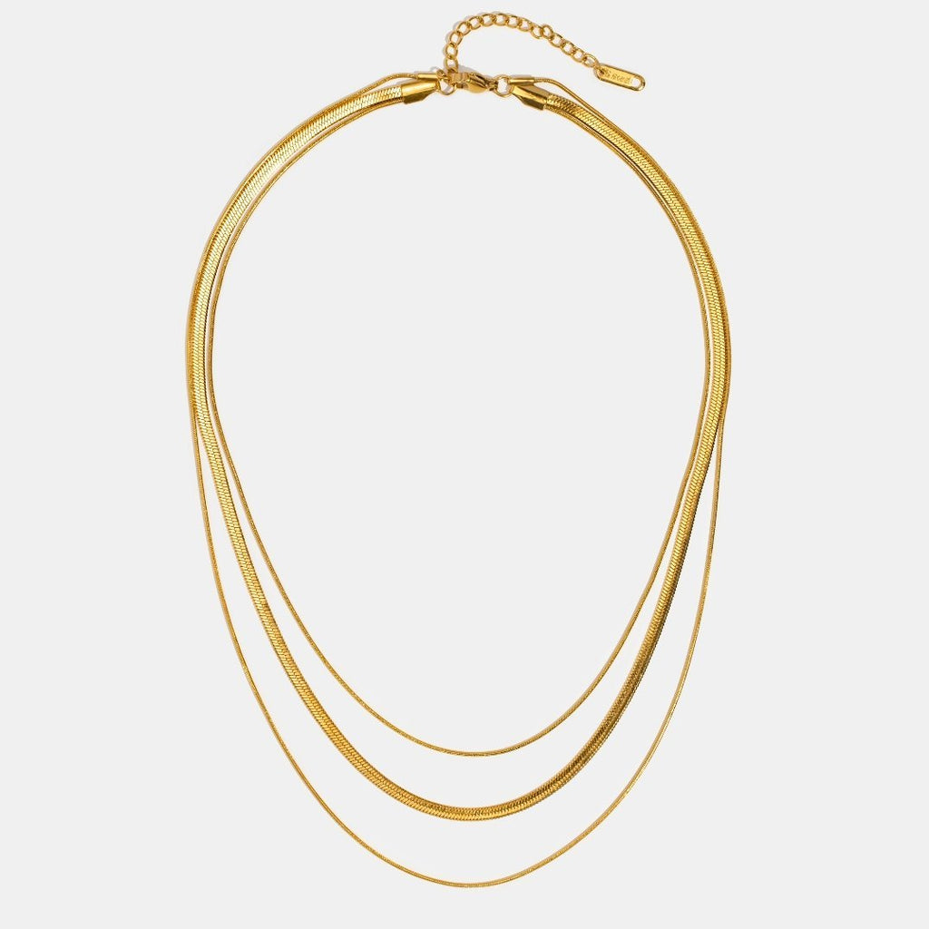 Wen | Gold Multi-Strat Chain Necklace