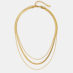 Wen | Gold Multi-Strat Chain Necklace
