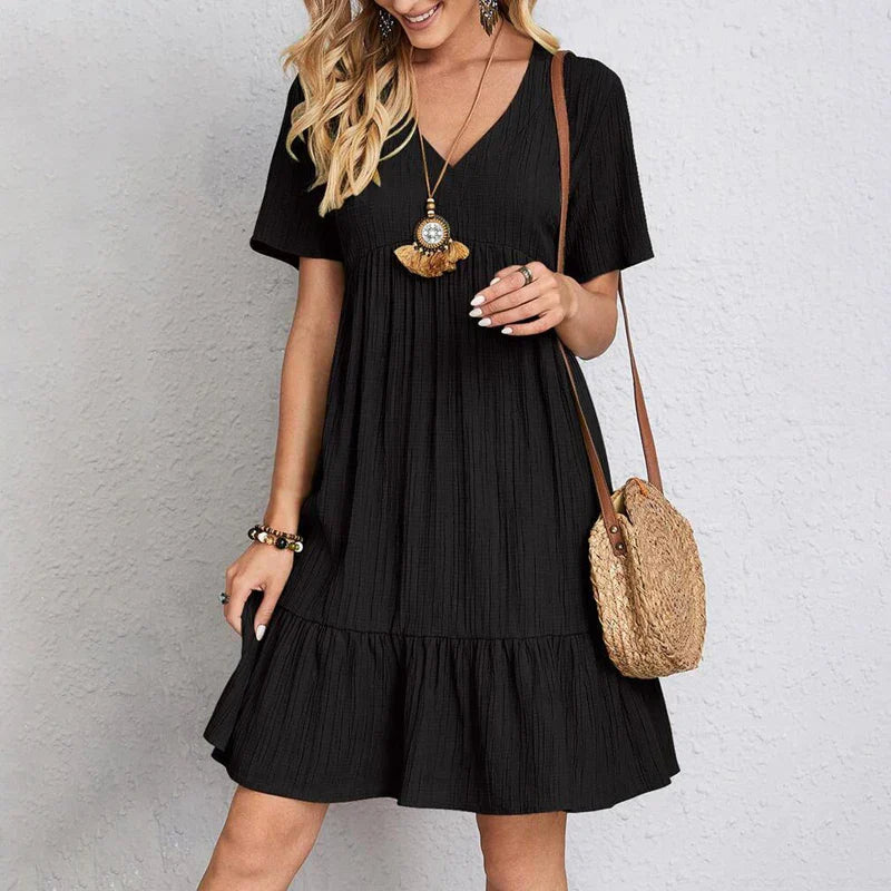 Solenne™ | Bohemian-Style Relaxed Dress