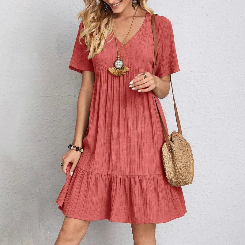 Solenne™ | Bohemian-Style Relaxed Dress