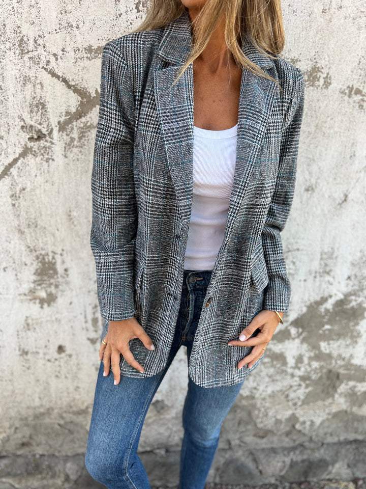Po | Casual Checked Blazer.