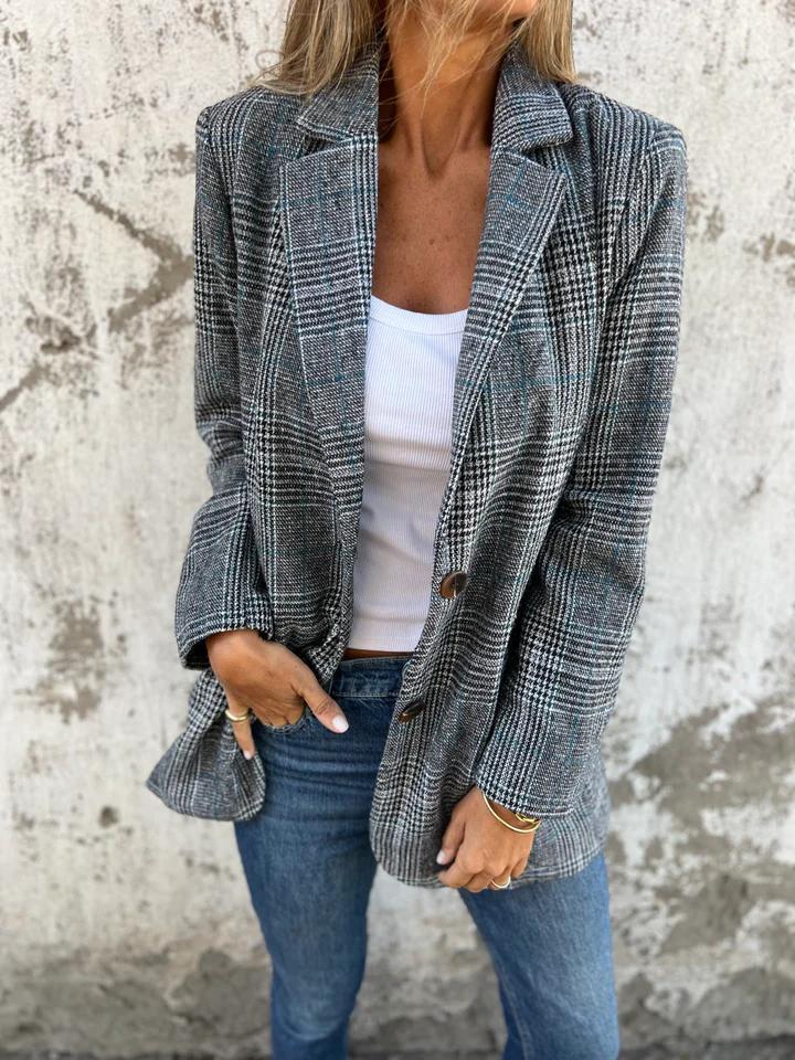 Po | Casual Checked Blazer.