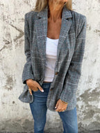 Po | Casual Checked Blazer.