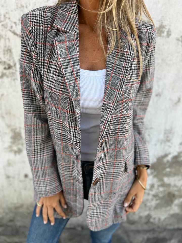 Po | Casual Checked Blazer.